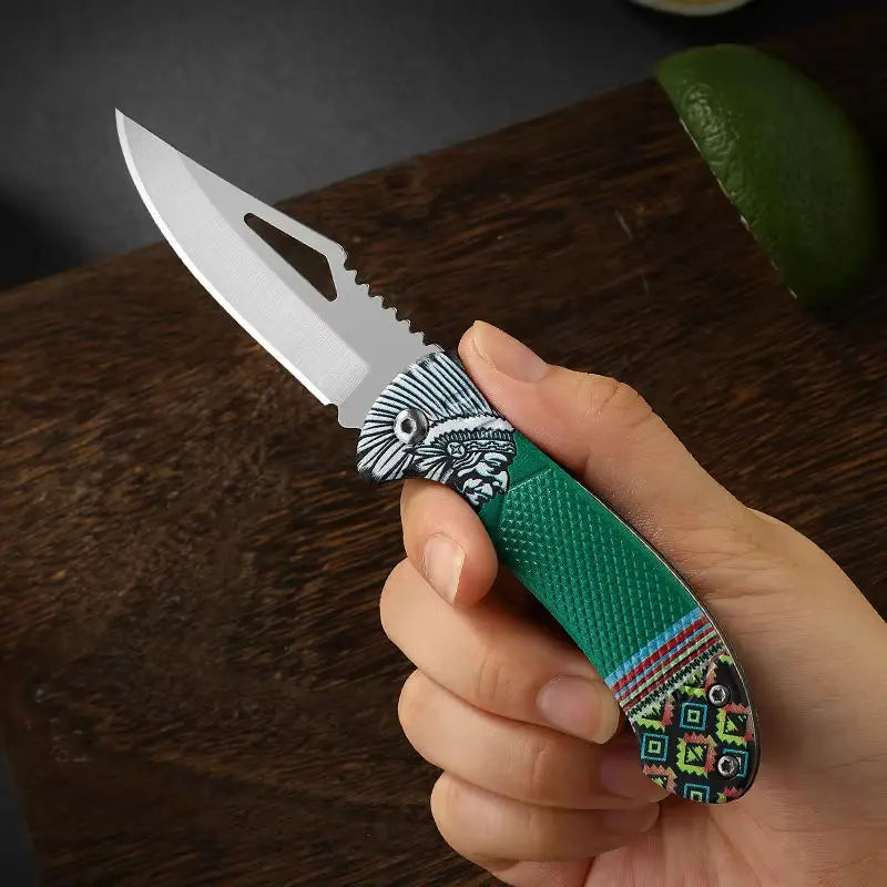 Folding stainless Steel Knife for Meat, Fruit, and Roasting – Versatile Kitchen Tool Knivve