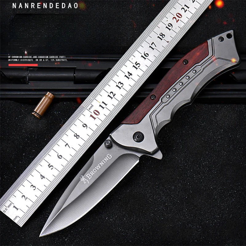 Folding Self-Defense Knife, High Hardness & Sharp, Portable Outdoor Knife E9195 Knivve