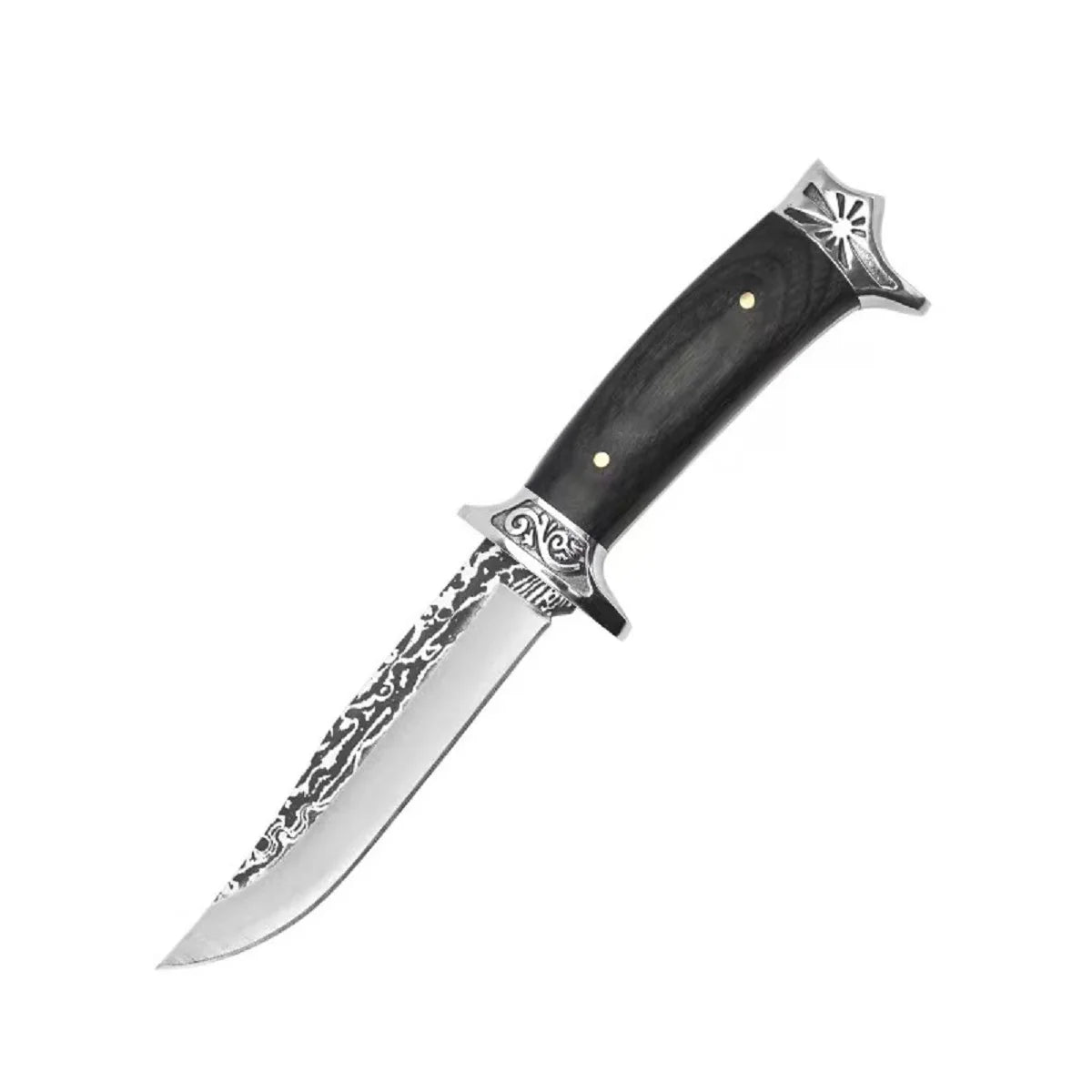 EDC Camping Knife, Stainless Steel Survival Knife with Scabbard Knivve