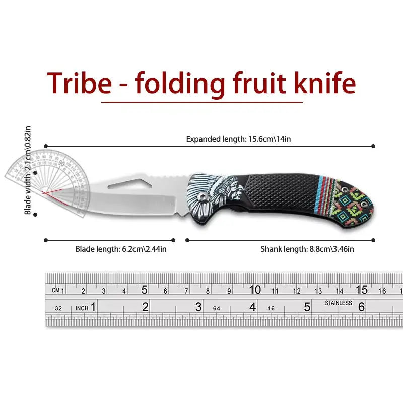 Folding stainless Steel Knife for Meat, Fruit, and Roasting – Versatile Kitchen Tool Knivve