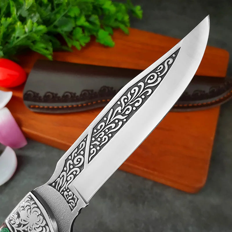 Boning Chef Knife for Meat, Fish, Fruit, & Barbecue - Stainless Steel Hand Forged Blade Knivve