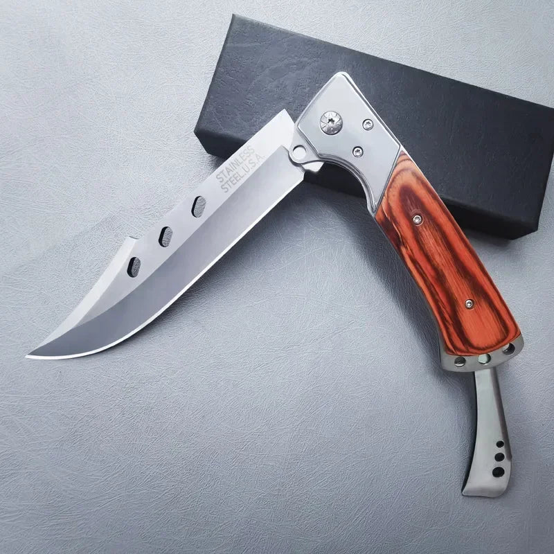 Folding Tactical Knife for Men, Outdoor Steel Multitool for Hunting & Fishing Knivve