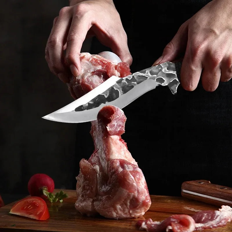 Stainless Steel Butcher Knife – Chef, Boning, Cleaver, Meat, Vegetable, Fish Slicer. Knivve