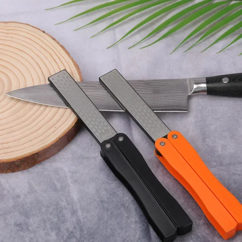 Portable Double-Sided Diamond Knife Sharpener – Professional Grindstone for Kitchen & Pocket Knives Knivve