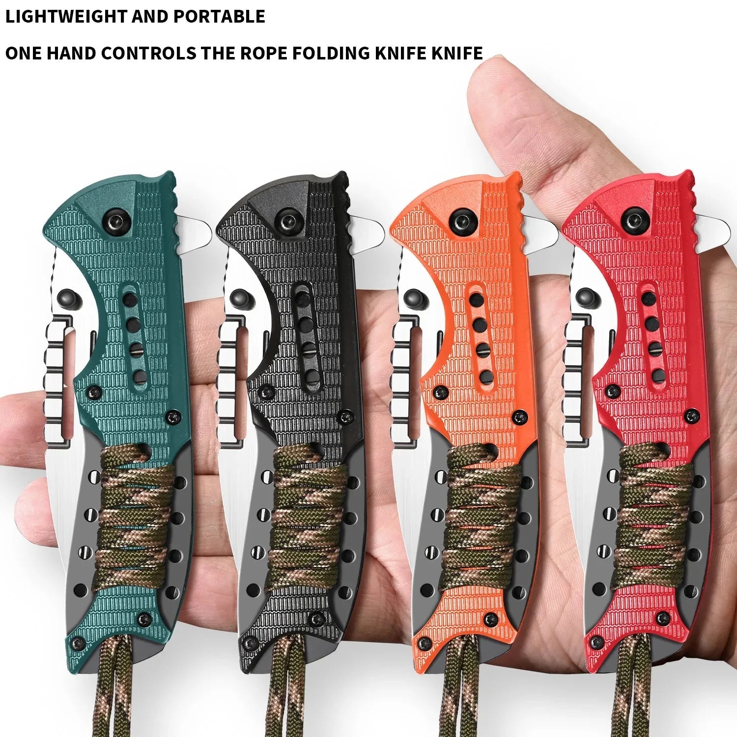 Anti-Detachment Rope Folding Knife: EDC & Outdoor Camping Tool Knivve