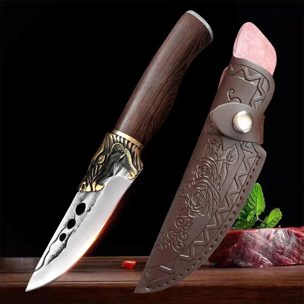 Boning & Butcher Knife – Stainless Steel Chef Cleaver for Meat & Veggies Knivve