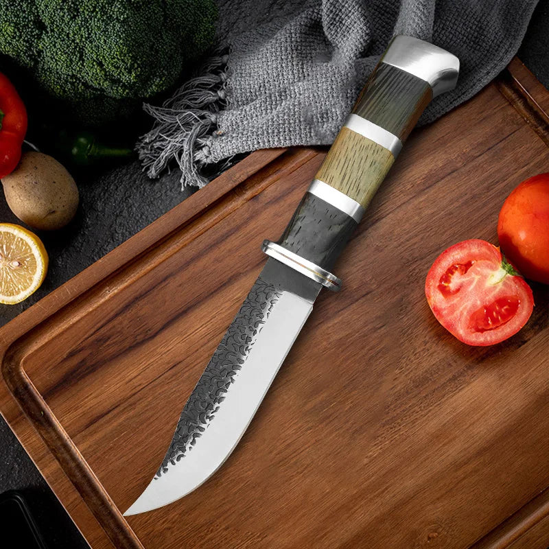 Hand Forged Kitchen Boning Knife, Meat Cleaver, Fruit Slicing, Butcher Knife & BBQ Knivve