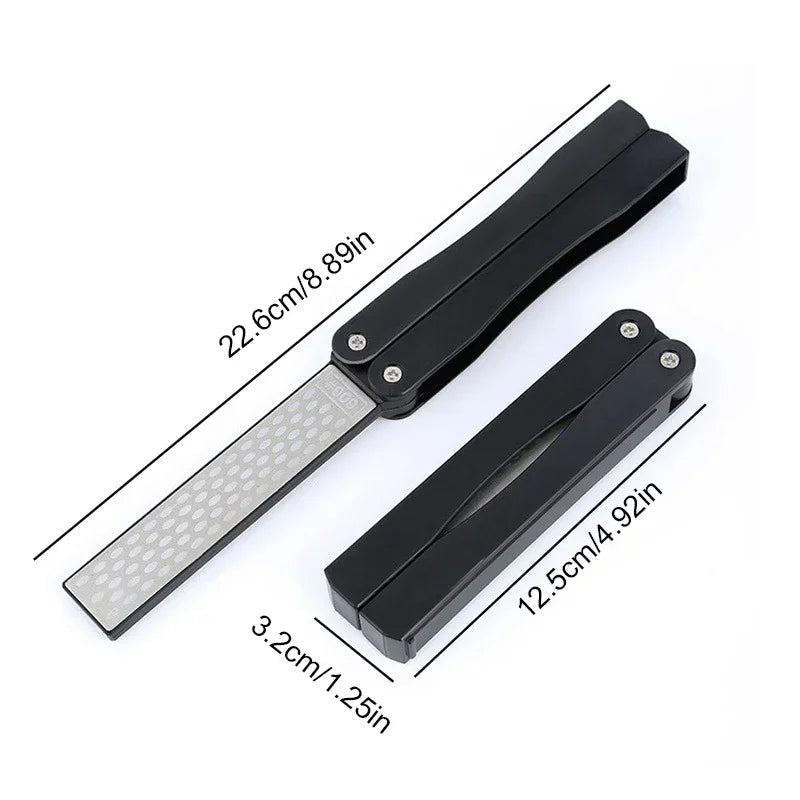 Portable Double-Sided Diamond Knife Sharpener – Professional Grindstone for Kitchen & Pocket Knives Knivve