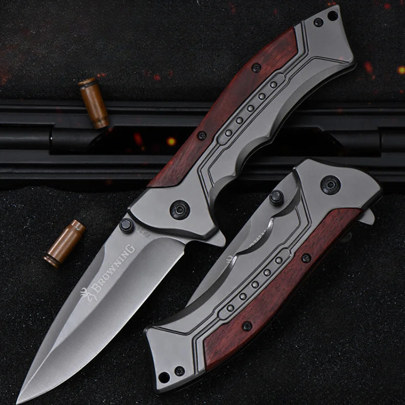 Folding Self-Defense Knife, High Hardness & Sharp, Portable Outdoor Knife E9195 Knivve