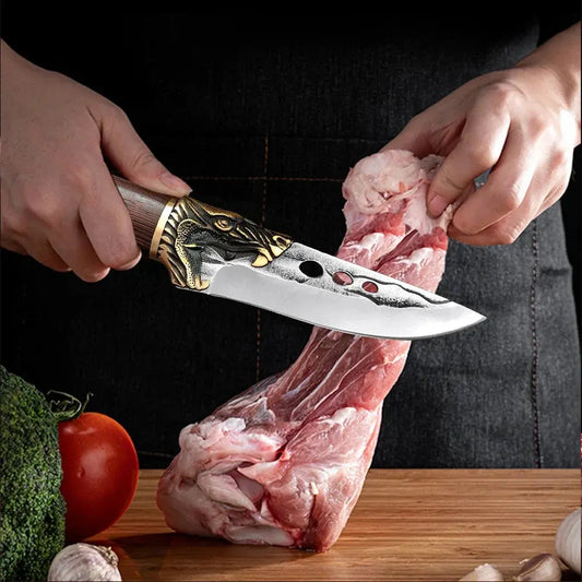 Boning & Butcher Knife – Stainless Steel Chef Cleaver for Meat & Veggies Knivve