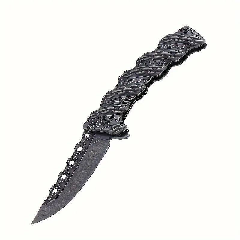 Relief Chain Stainless Steel Folding Knife for Outdoor Use Knivve