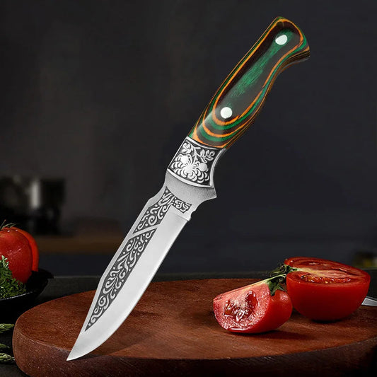 Boning Chef Knife for Meat, Fish, Fruit, & Barbecue - Stainless Steel Hand Forged Blade Knivve