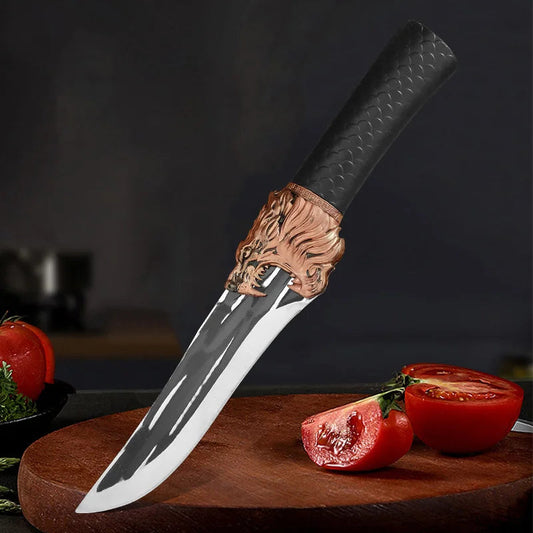 Multi-Purpose Kitchen Knife for Meat, BBQ, Fishing, Boning, Stainless Steel, Plastic Handle Knivve