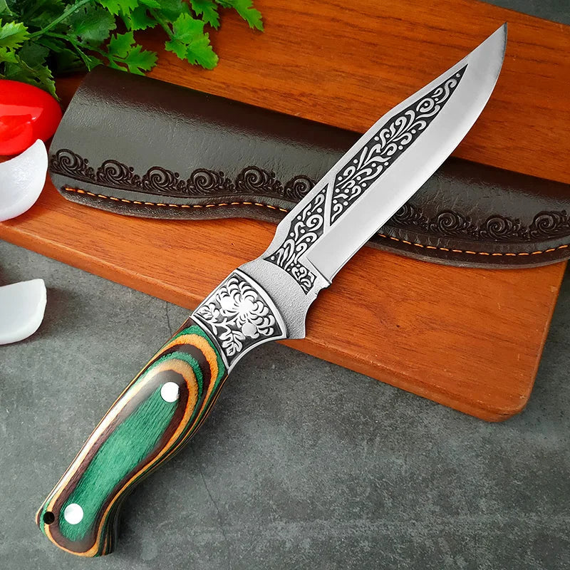 Boning Chef Knife for Meat, Fish, Fruit, & Barbecue - Stainless Steel Hand Forged Blade Knivve