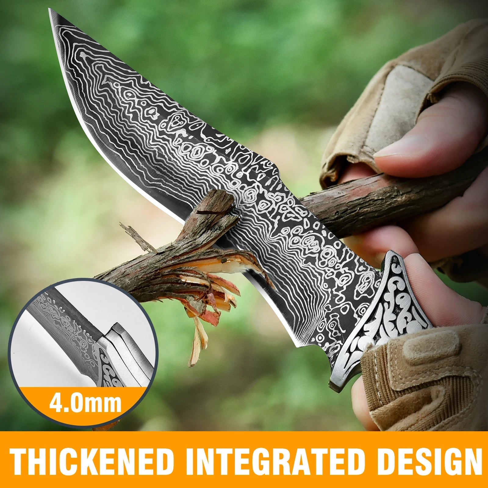 Portable Straight Knife - Ideal for Outdoor, Field, and Fishing Use Knivve