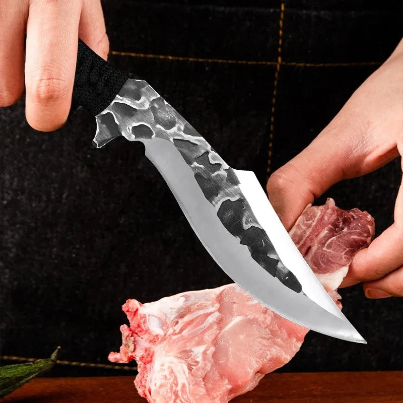 Stainless Steel Butcher Knife – Chef, Boning, Cleaver, Meat, Vegetable, Fish Slicer. Knivve