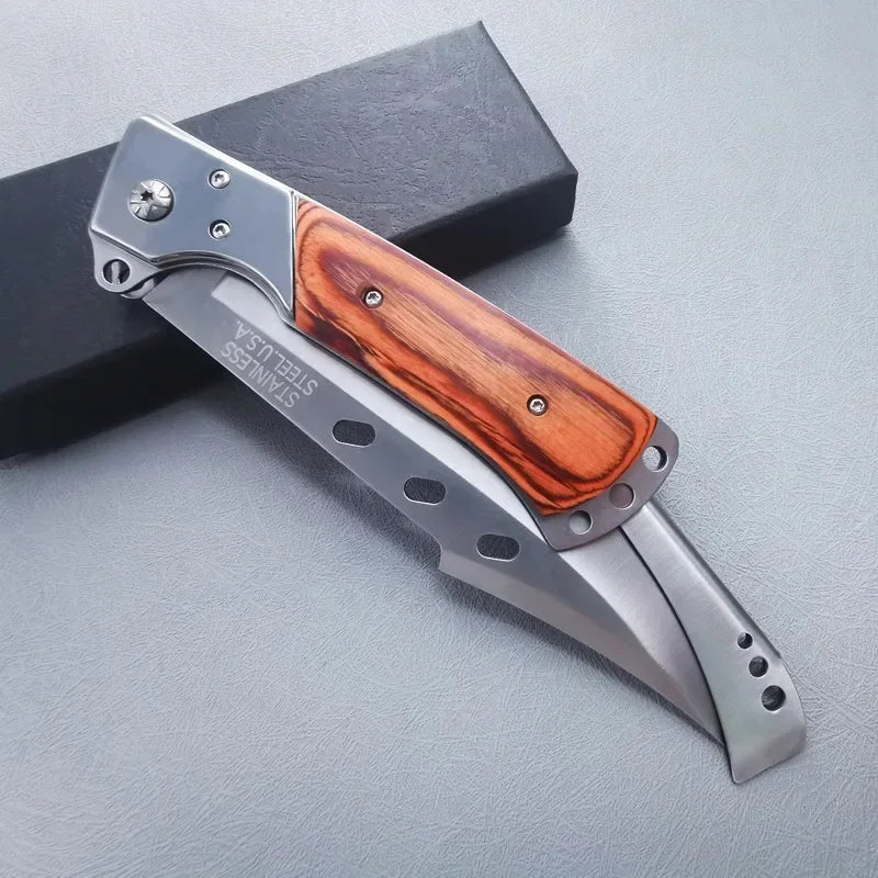 Folding Tactical Knife for Men, Outdoor Steel Multitool for Hunting & Fishing Knivve