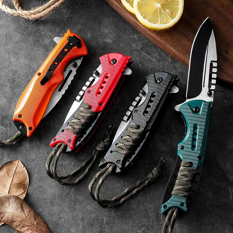 Anti-Detachment Rope Folding Knife: EDC & Outdoor Camping Tool Knivve